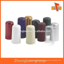 Plastic shrink band heat seal label with full color print for wine bottle cap